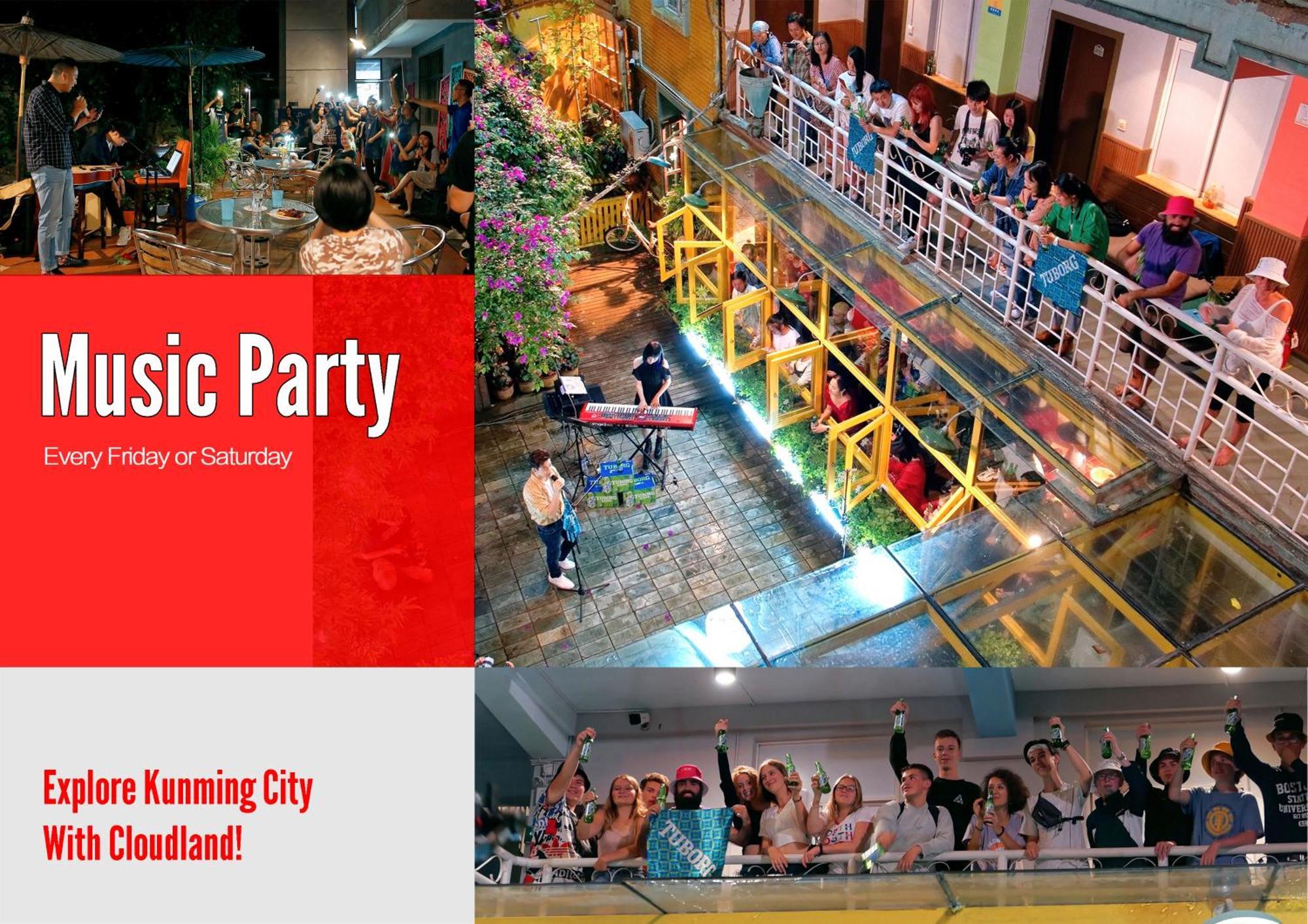 The Cloudland International Youth Hostel Close To The City Center,10 Min Walks To The Subway, Close To The Night Market, Old Street, Green Lake, English-Speaking Service, Free Activity Convenient Payment And Visa Cards Are Accepted Côn Minh Ngoại thất bức ảnh